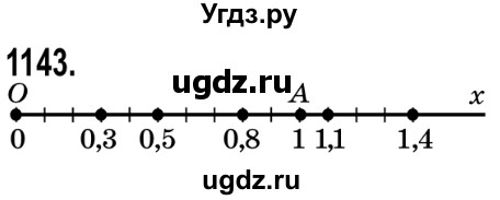 ГДЗ (Решебник №2) по математике 5 класс Истер О.С. / вправа номер / 1143