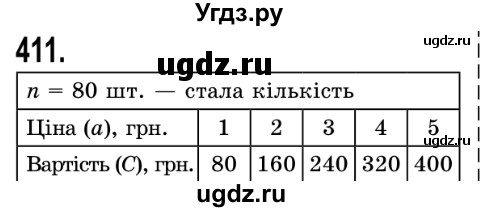 ГДЗ (Решебник №2) по математике 5 класс Истер О.С. / вправа номер / 411