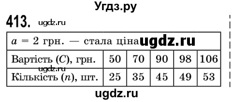 ГДЗ (Решебник №2) по математике 5 класс Истер О.С. / вправа номер / 413