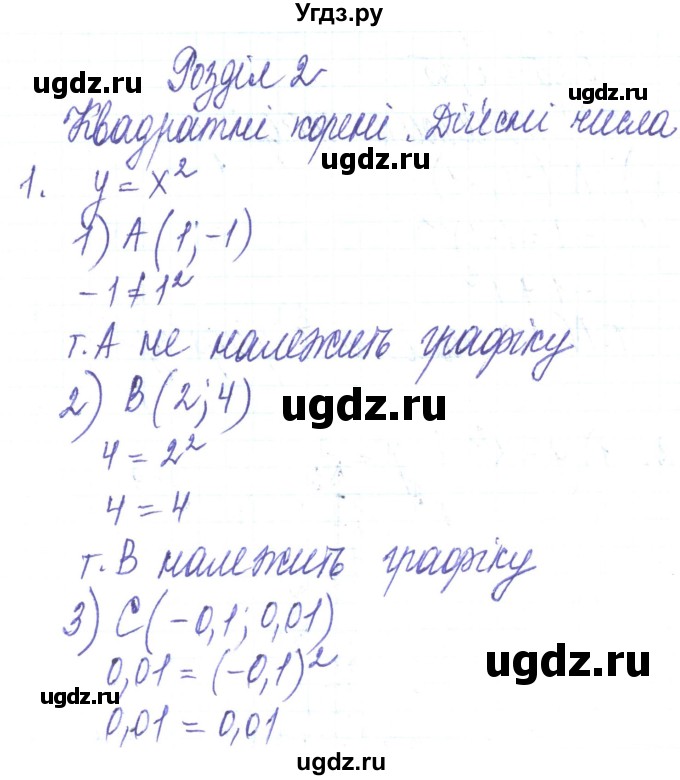 ГДЗ (Решебник) по алгебре 8 класс Тарасенкова Н.А. / повторення номер / розділ 2 / 1