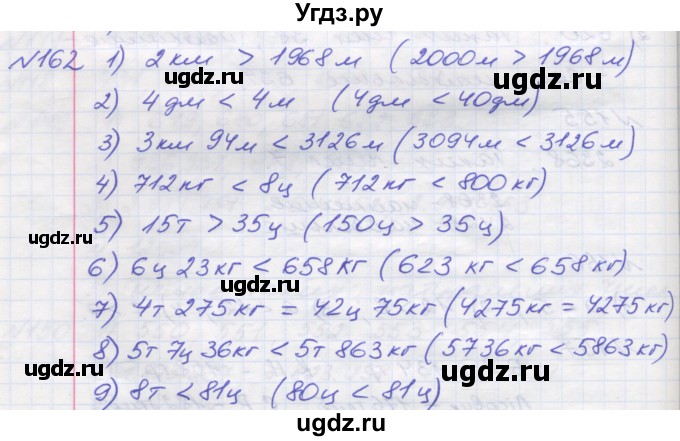 ГДЗ (Решебник №1) по математике 5 класс Мерзляк А.Г. / вправа номер / 162