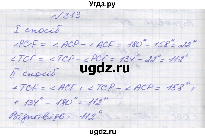 ГДЗ (Решебник №1) по математике 5 класс Мерзляк А.Г. / вправа номер / 313