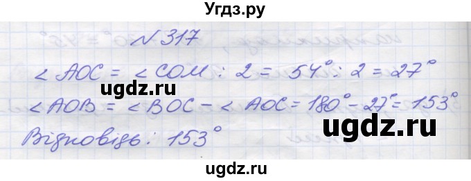 ГДЗ (Решебник №1) по математике 5 класс Мерзляк А.Г. / вправа номер / 317