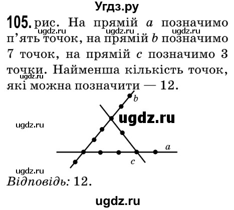 ГДЗ (Решебник №2) по математике 5 класс Мерзляк А.Г. / вправа номер / 105
