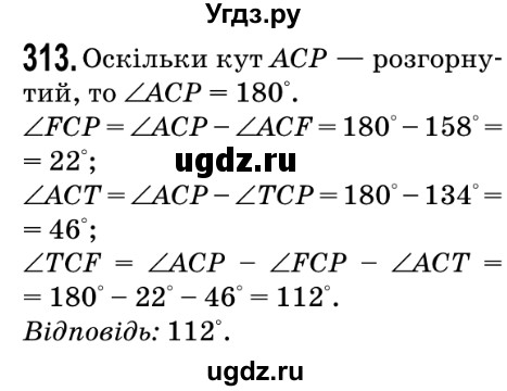 ГДЗ (Решебник №2) по математике 5 класс Мерзляк А.Г. / вправа номер / 313