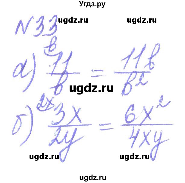 ГДЗ (Решебник) по алгебре 8 класс Кравчук В.Р. / вправа / 33