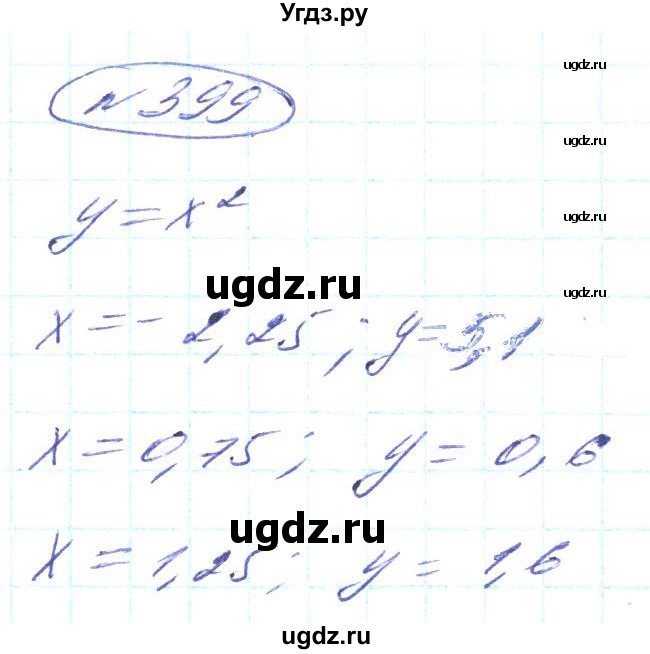 ГДЗ (Решебник) по алгебре 8 класс Кравчук В.Р. / вправа / 399