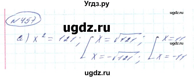 ГДЗ (Решебник) по алгебре 8 класс Кравчук В.Р. / вправа / 457