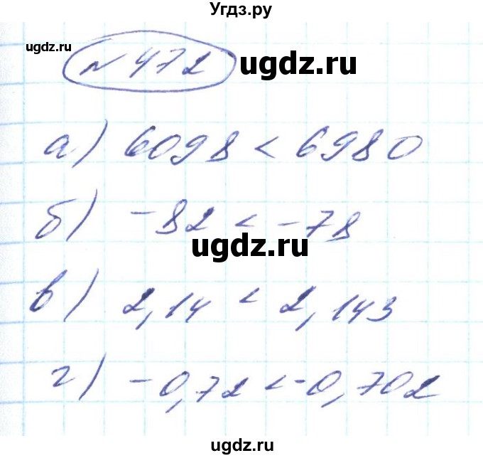 ГДЗ (Решебник) по алгебре 8 класс Кравчук В.Р. / вправа / 472