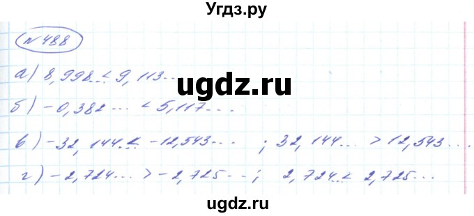 ГДЗ (Решебник) по алгебре 8 класс Кравчук В.Р. / вправа / 488