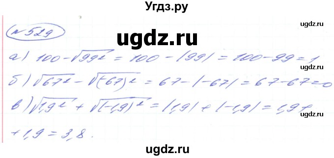 ГДЗ (Решебник) по алгебре 8 класс Кравчук В.Р. / вправа / 529
