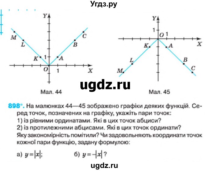 ГДЗ (Учебник) по алгебре 7 класс Тарасенкова Н.А. / вправа номер / 898