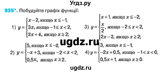 ГДЗ (Учебник) по алгебре 7 класс Тарасенкова Н.А. / вправа номер / 935