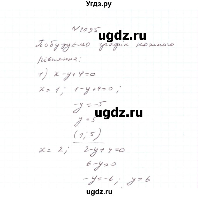 ГДЗ (Решебник) по алгебре 7 класс Тарасенкова Н.А. / вправа номер / 1095
