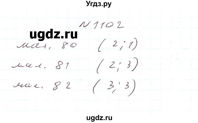 ГДЗ (Решебник) по алгебре 7 класс Тарасенкова Н.А. / вправа номер / 1102