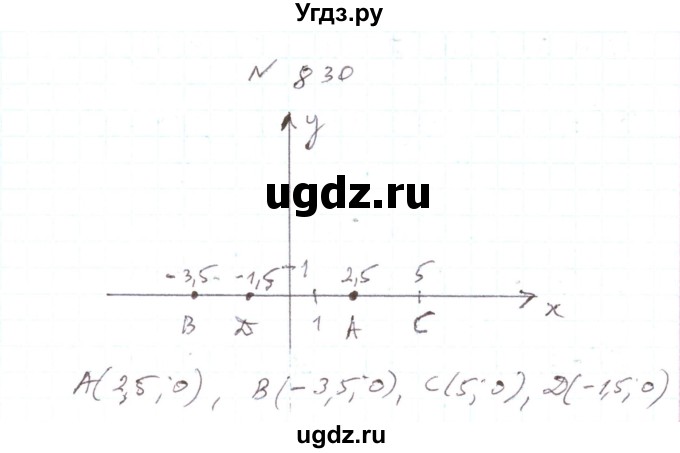ГДЗ (Решебник) по алгебре 7 класс Тарасенкова Н.А. / вправа номер / 830
