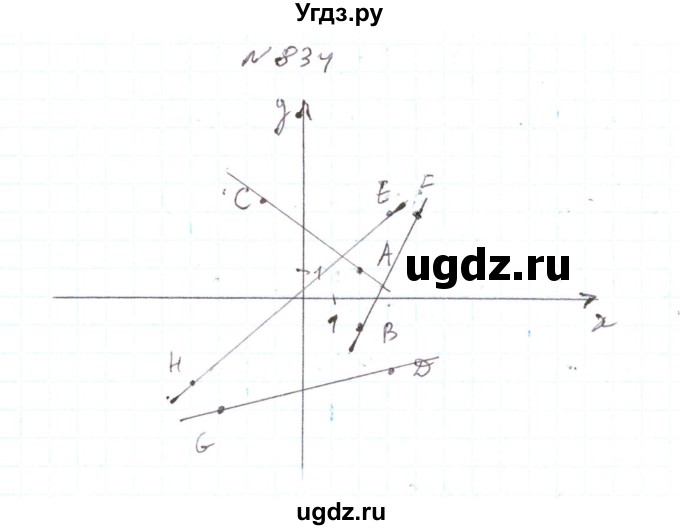 ГДЗ (Решебник) по алгебре 7 класс Тарасенкова Н.А. / вправа номер / 834