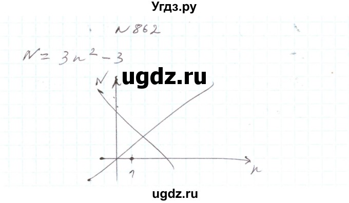 ГДЗ (Решебник) по алгебре 7 класс Тарасенкова Н.А. / вправа номер / 862