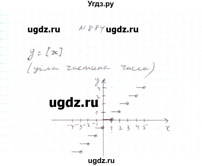 ГДЗ (Решебник) по алгебре 7 класс Тарасенкова Н.А. / вправа номер / 874