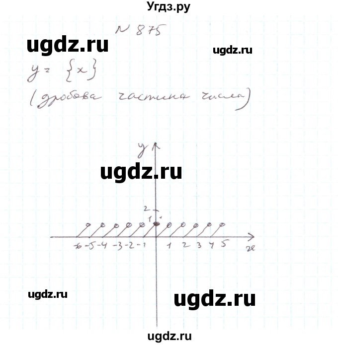 ГДЗ (Решебник) по алгебре 7 класс Тарасенкова Н.А. / вправа номер / 875