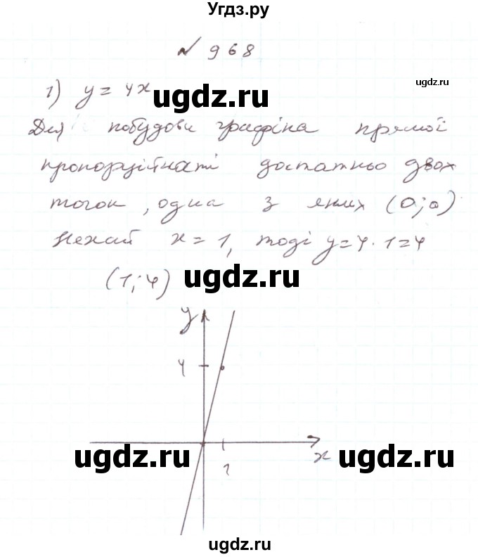 ГДЗ (Реешбник) по алгебре 7 класс Тарасенкова Н.А. / вправа номер / 968
