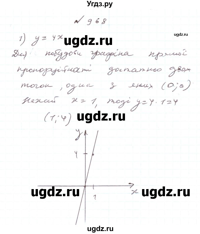 ГДЗ (Решебник) по алгебре 7 класс Тарасенкова Н.А. / вправа номер / 968