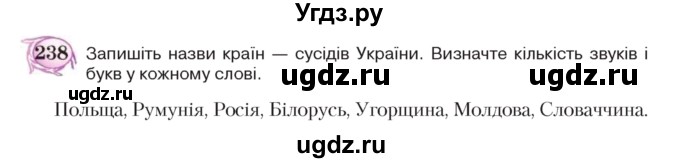 ГДЗ (Учебник) по украинскому языку 5 класс Ермоленко С.Я. / вправа номер / 238