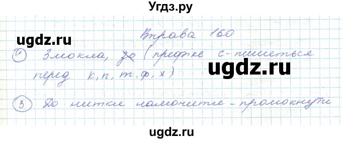 ГДЗ (Решебник) по украинскому языку 5 класс Ермоленко С.Я. / вправа номер / 160