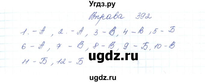 ГДЗ (Решебник) по украинскому языку 5 класс Ермоленко С.Я. / вправа номер / 392