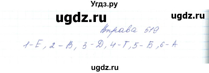 ГДЗ (Решебник) по украинскому языку 5 класс Ермоленко С.Я. / вправа номер / 519