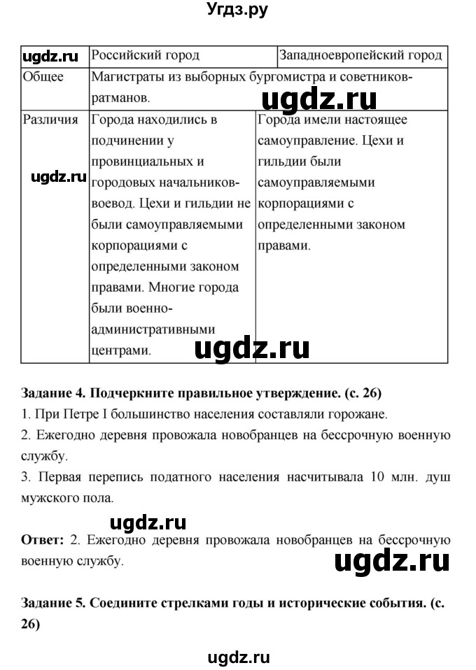 ГДЗ (Решебник) по истории 8 класс (рабочая тетрадь) Артасов И.А. / параграфы номер / 7(продолжение 2)