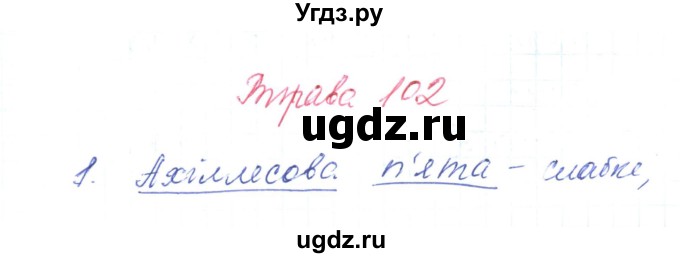 ГДЗ (Решебник) по украинскому языку 6 класс Заболотний О.В. / вправа номер / 102