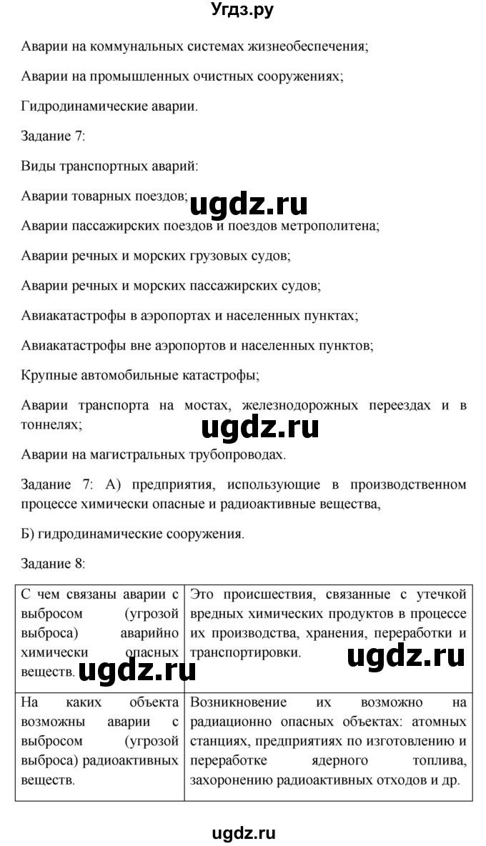 ГДЗ (Решебник) по обж 8 класс (рабочая тетрадь) Латчук В.Н. / параграф-номер / 1(продолжение 3)