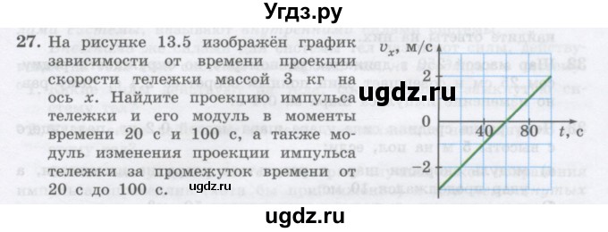 ГДЗ (Учебник) по физике 10 класс Генденштейн Л.Э. / параграф 13 номер / 27