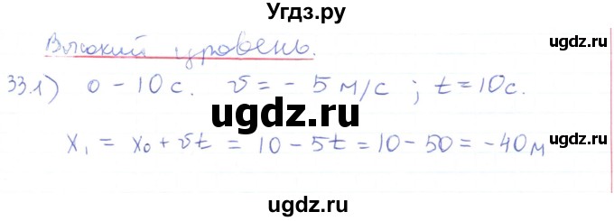ГДЗ (Решебник) по физике 10 класс Генденштейн Л.Э. / параграф 2 номер / 33