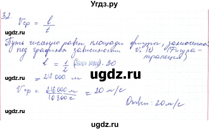 ГДЗ (Решебник) по физике 10 класс Генденштейн Л.Э. / параграф 3 номер / 32