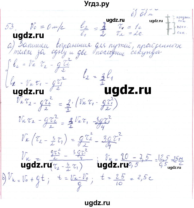 ГДЗ (Решебник) по физике 10 класс Генденштейн Л.Э. / параграф 4 номер / 53