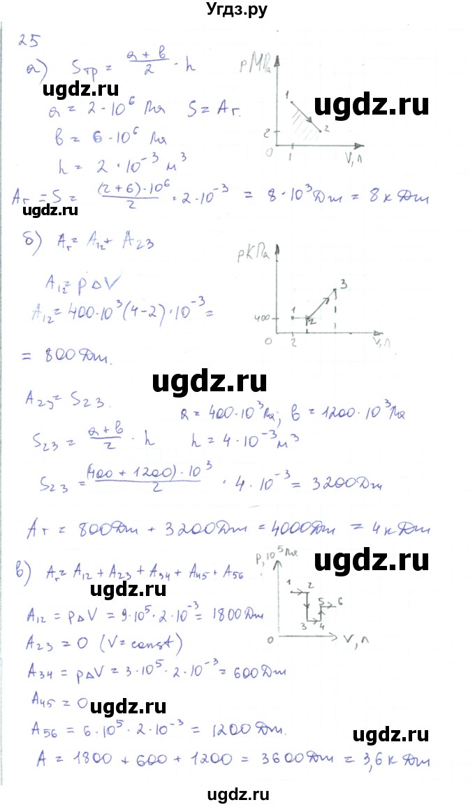 ГДЗ (Решебник) по физике 10 класс Генденштейн Л.Э. / параграф 32 номер / 25