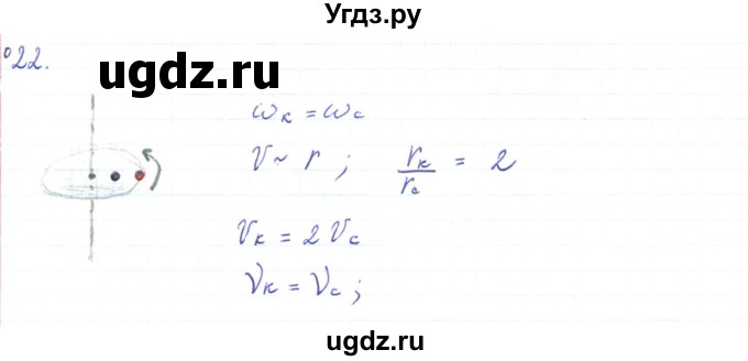 ГДЗ (Решебник) по физике 10 класс Генденштейн Л.Э. / параграф 5 номер / 22