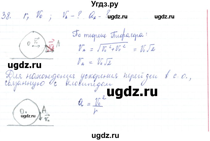 ГДЗ (Решебник) по физике 10 класс Генденштейн Л.Э. / параграф 5 номер / 38