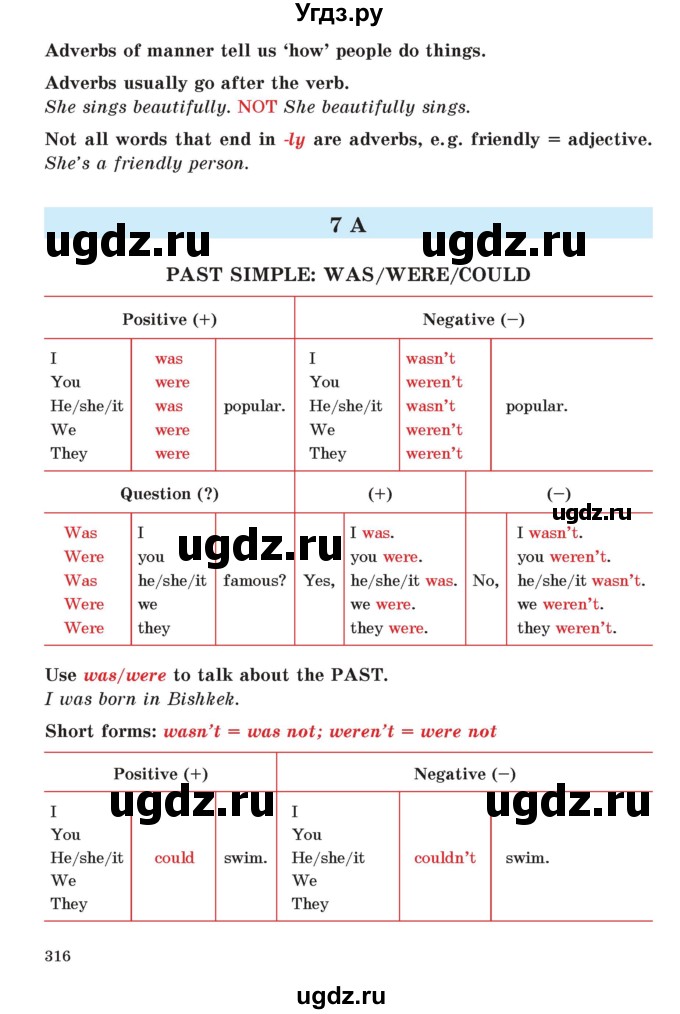 ГДЗ (Учебник) по английскому языку 5 класс Абдышева Ч.А. / страница номер / 316