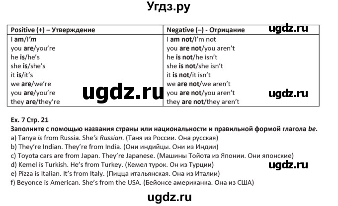 ГДЗ (Решебник) по английскому языку 5 класс Абдышева Ч.А. / страница номер / 21-22(продолжение 2)