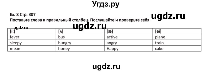 ГДЗ (Решебник) по английскому языку 5 класс Абдышева Ч.А. / страница номер / 307