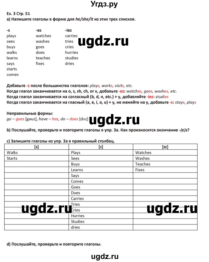 ГДЗ (Решебник) по английскому языку 5 класс Абдышева Ч.А. / страница номер / 51