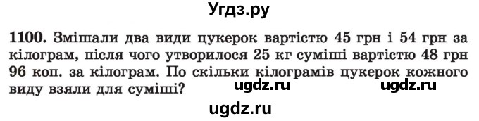 ГДЗ (Учебник) по алгебре 7 класс Истер О.С. / вправа номер / 1100