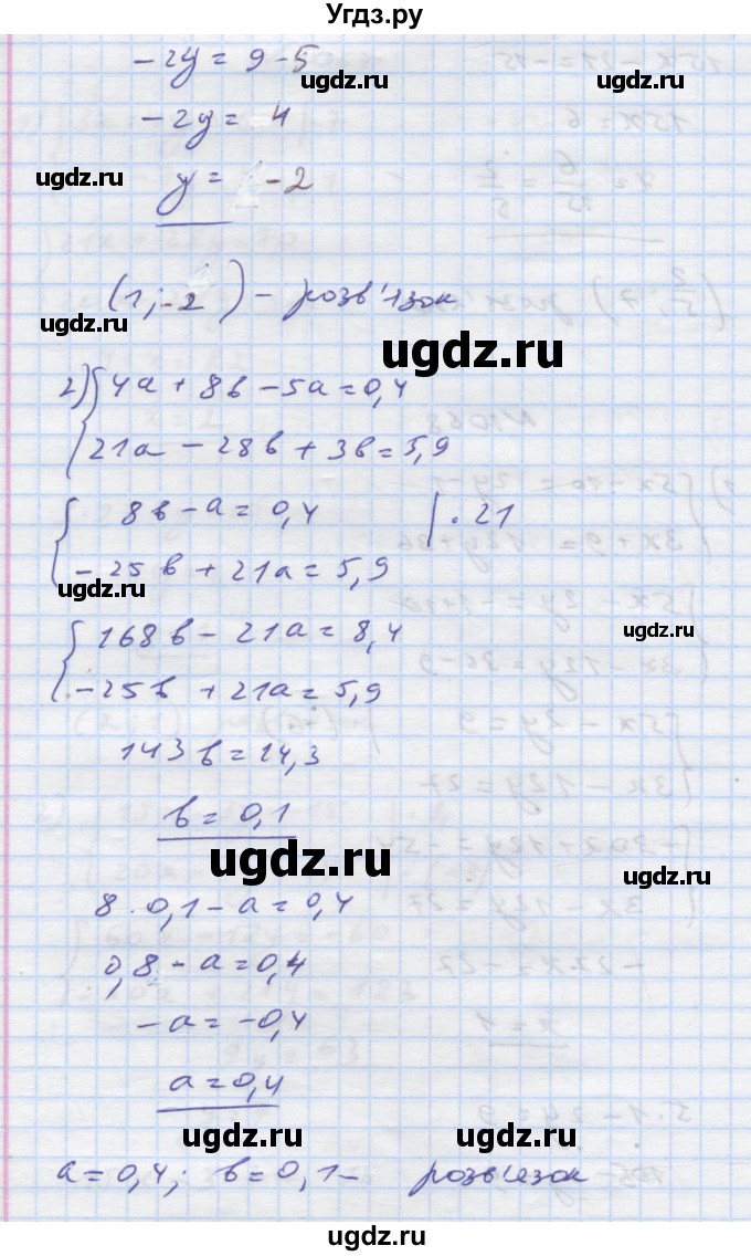 ГДЗ (Решебник) по алгебре 7 класс Истер О.С. / вправа номер / 1068(продолжение 2)