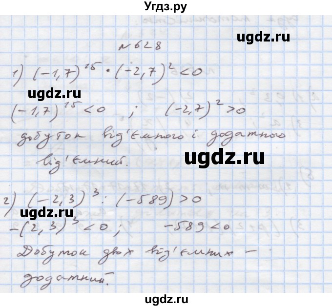 ГДЗ (Решебник) по алгебре 7 класс Истер О.С. / вправа номер / 628