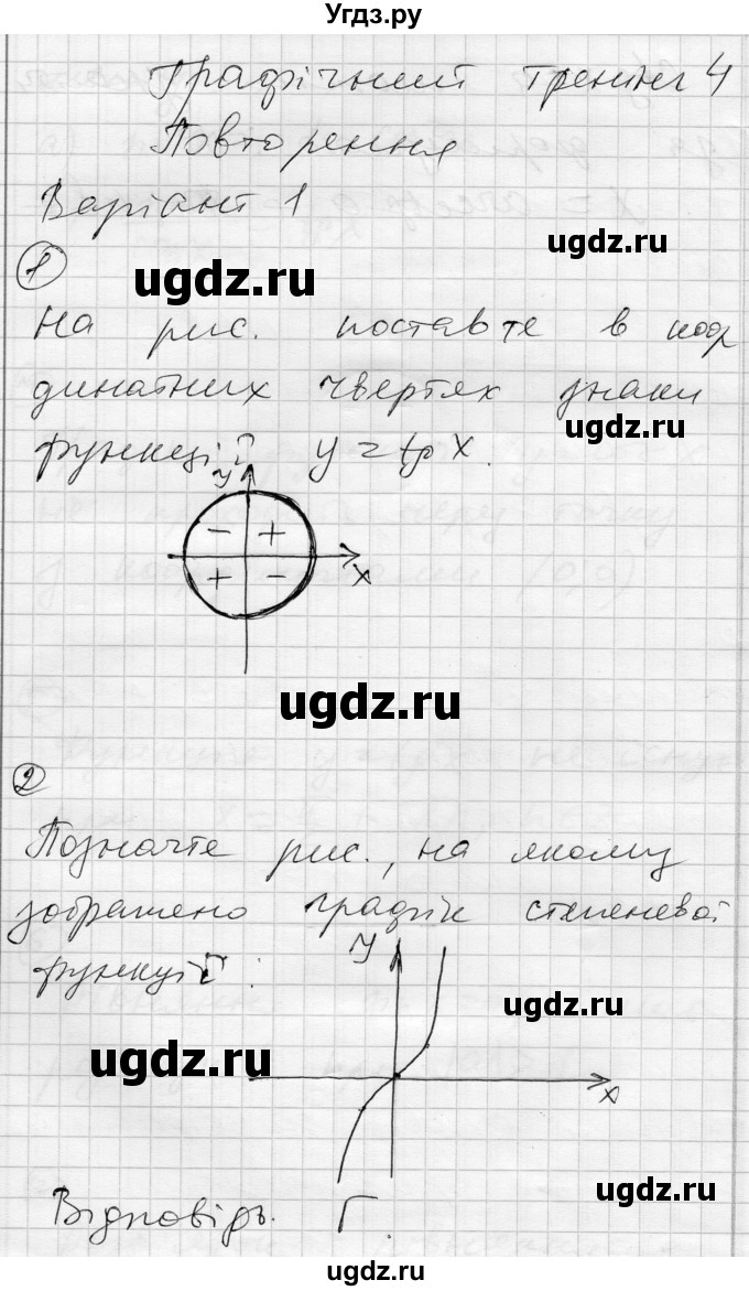 ГДЗ (Решебник) по алгебре 10 класс (комплексная тетрадь для контроля знаний) Скляренко О.В. / страница номер / 13