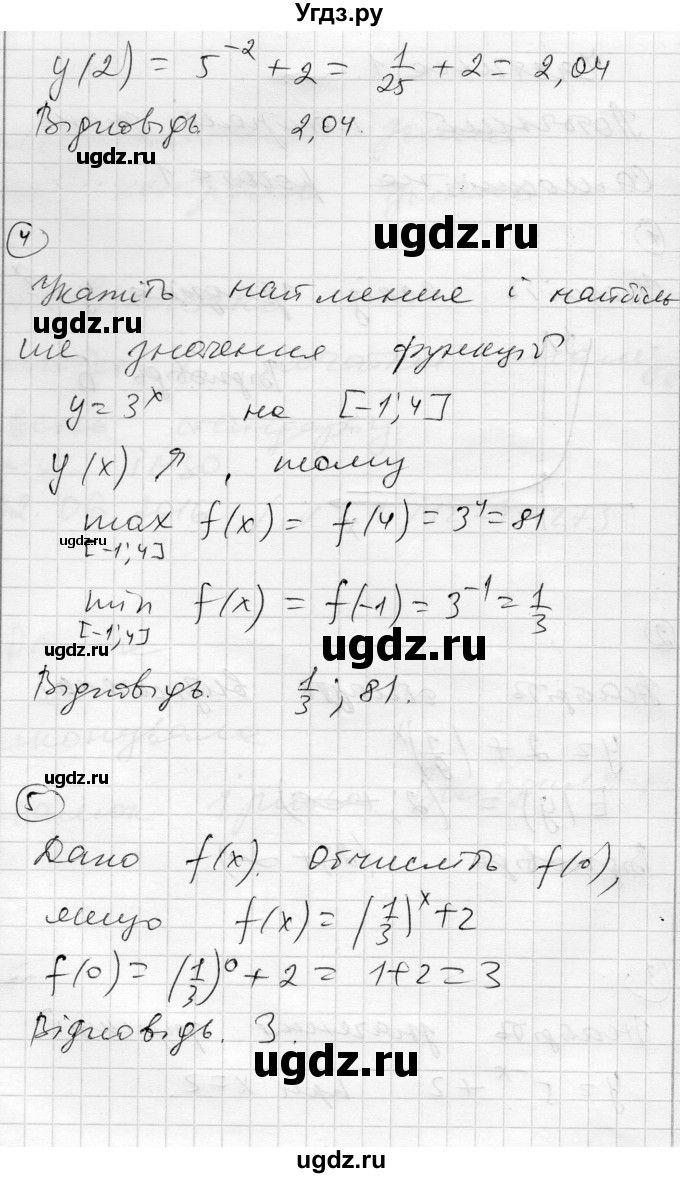 ГДЗ (Решебник) по алгебре 11 класс (комплексная тетрадь для контроля знаний) Зинченко О.Г. / страница номер / 2(продолжение 2)