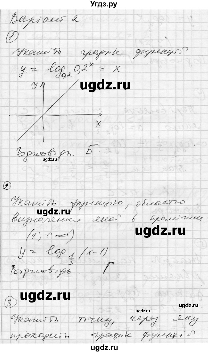 ГДЗ (Решебник) по алгебре 11 класс (комплексная тетрадь для контроля знаний) Зинченко О.Г. / страница номер / 21(продолжение 3)